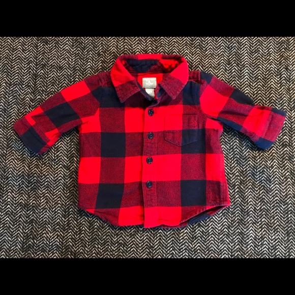 GAP Other - Gap buffalo plaid flannel shirt size 0-3m